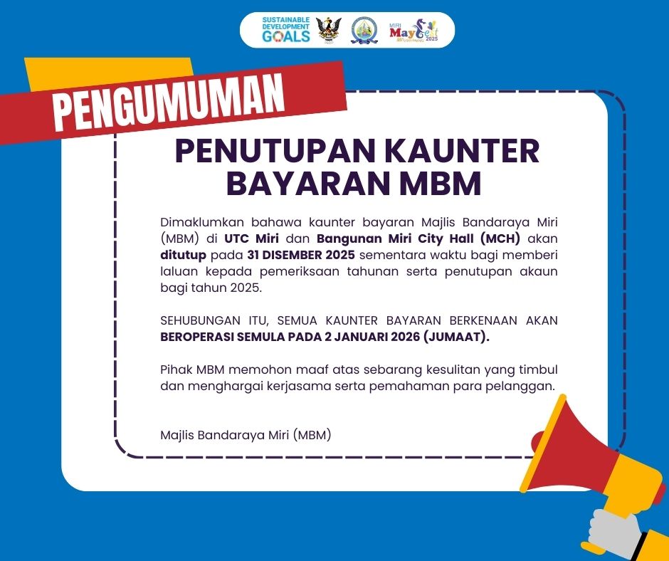 Announcement Counter Close