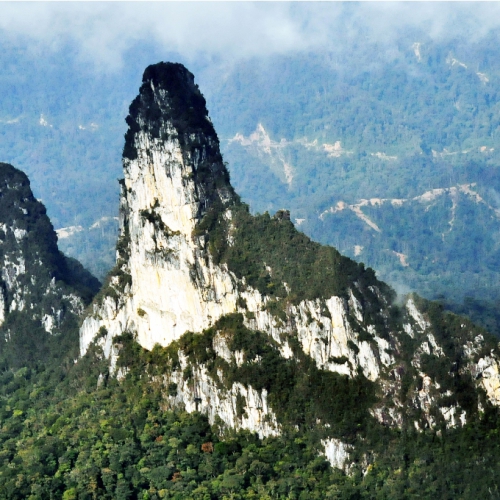 Batu Lawi mountain peak